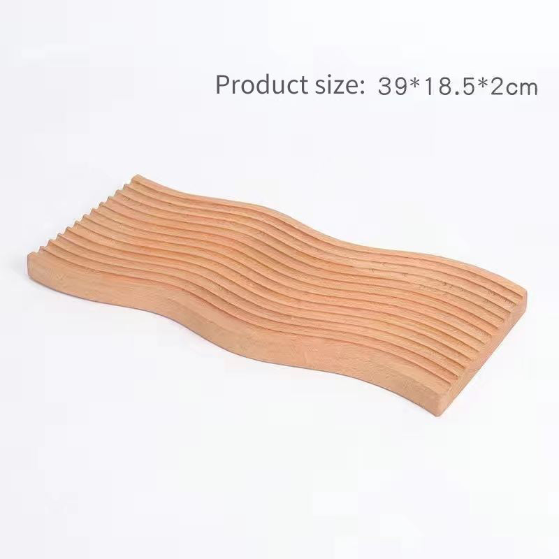 Creative Cake Tray Solid Wood Insulated Wooden Coaster Coffee Tray Wooden Bread Board Ins Ornaments Photo Props