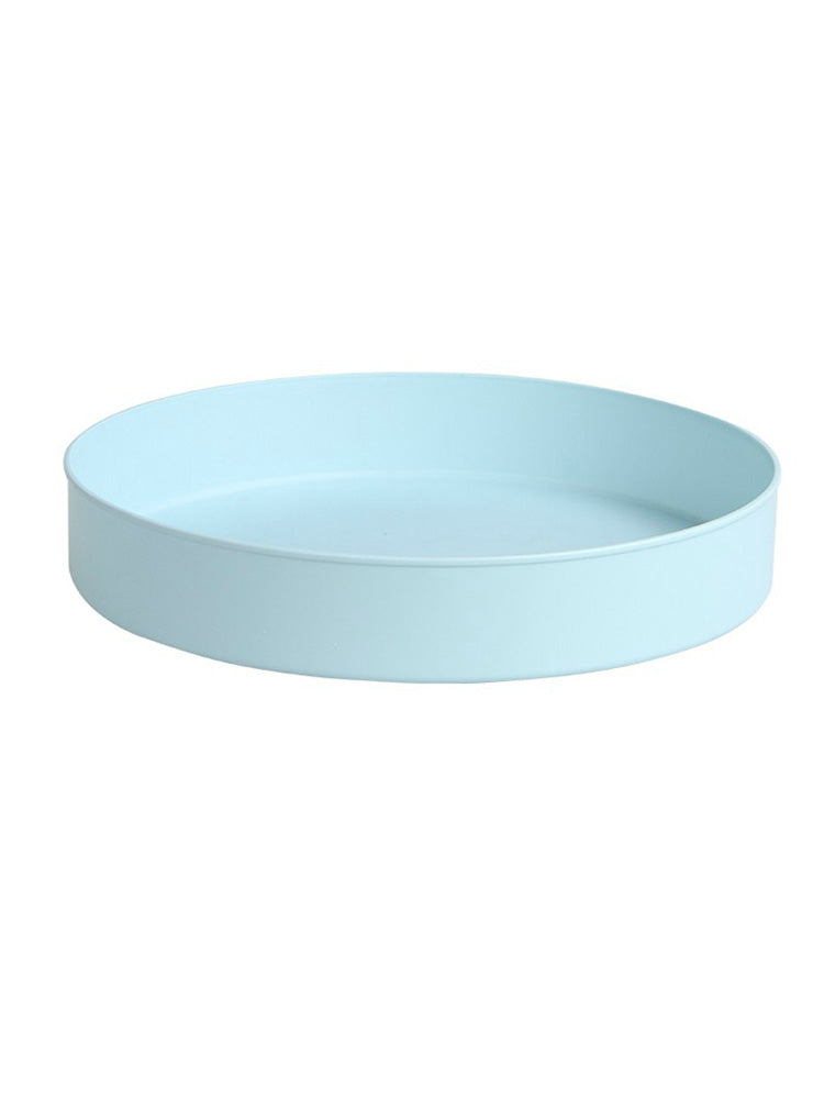 Rotating Seasoning Tray Storage Rack Kitchen Storage Artifact Desktop Multifunctional Anti-Skid Storage Tray Double Layer Rotary Table Round
