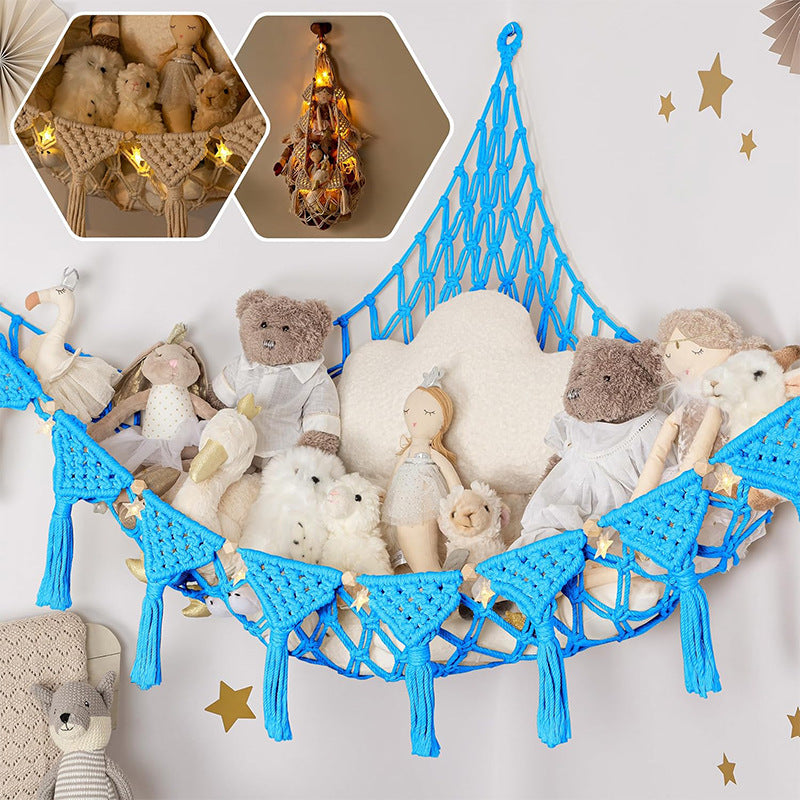 Baby Toy Storage Hammock – Soft Plush Animal Organizer for Nursery