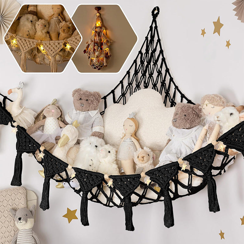 Baby Toy Storage Hammock – Soft Plush Animal Organizer for Nursery