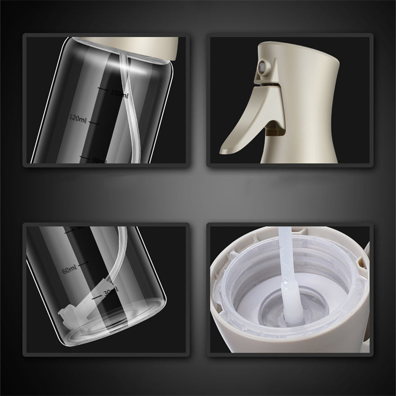 Oil Spray Bottle Glass Oil Bottle Press Type Atomized Oil Bottle