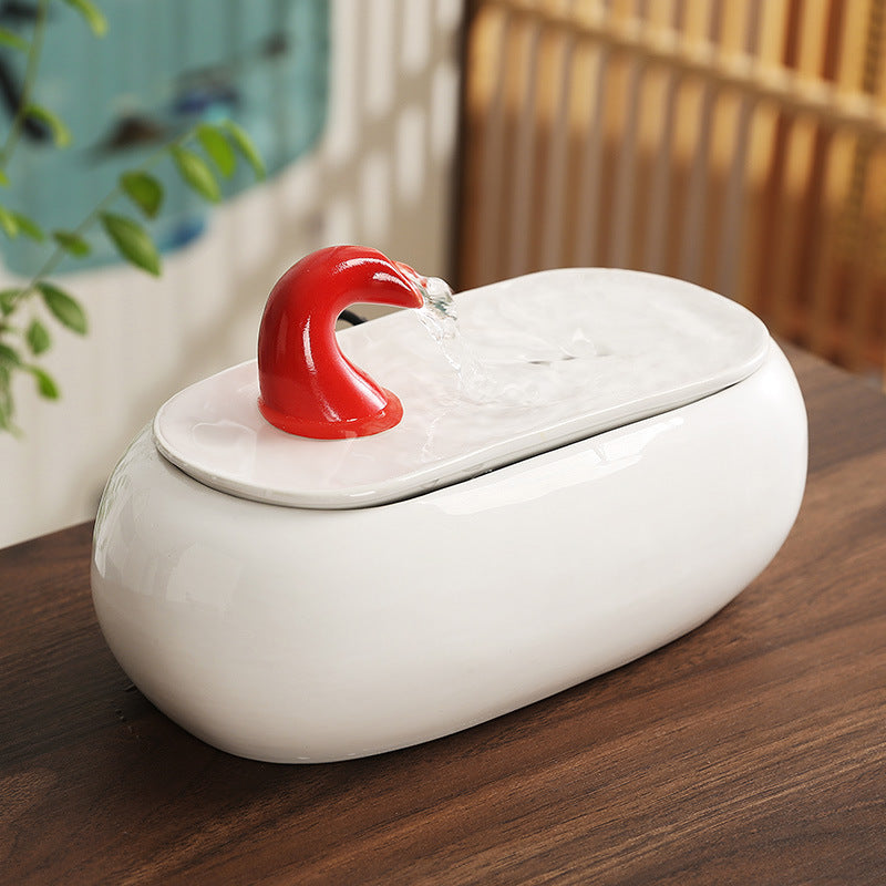 Zen Tabletop Water Fountain with Planter – Indoor Relaxation Décor