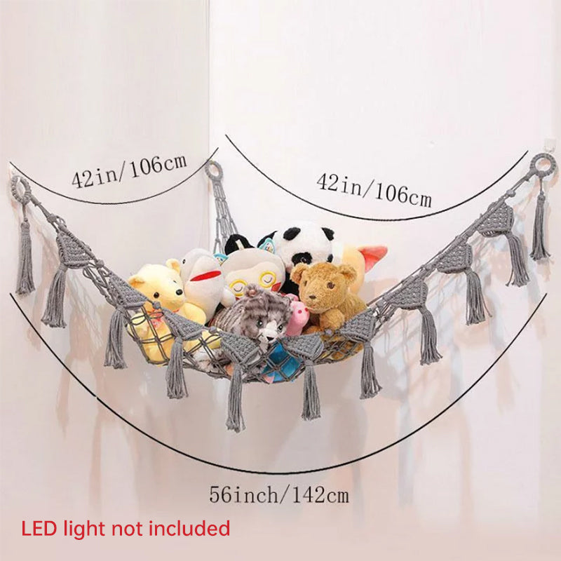Baby Toy Storage Hammock – Soft Plush Animal Organizer for Nursery