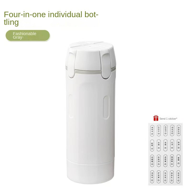 4-in-1 Travel Refillable Toiletry Bottle Set – Leakproof Cosmetic Dispenser